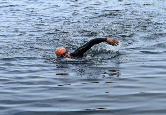 Snabbast i vattnet var Patrik Nyman, som också var först över mållinjen efter sista etappen.