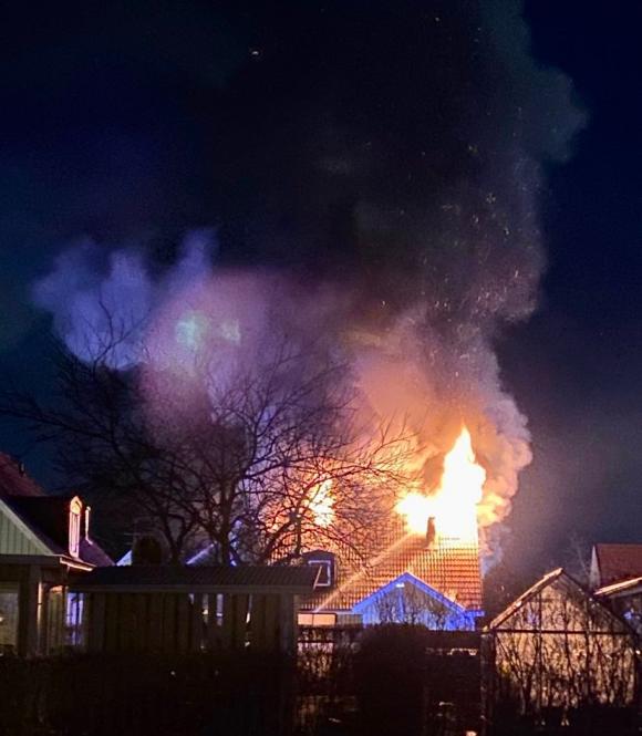 Villan på Bokstigen totalförstördes i branden som utbröt vid tretiden natten mot påskafton, den 16 april.