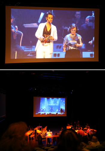 Linda Bengtzing och Anna Ringström var konferenciéer på Cirkus.