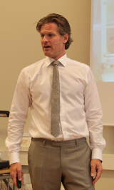 Stefan Hyttfors, trend- och framtidsspanare, föreläste på Framtidsseminariet.