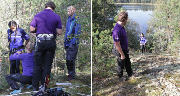 Repellering vid Lillsjön var en av uppgifterna dag 2.