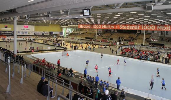 Fem fullstora innebandyplaner rymdes i huvudarenan, ABB Arena. Där spelades förutom gruppspelsmatcher och en del slutspelsmatcher även alla finaler.