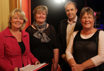 Juryn är enig! Från vänster: Tina, Helena, Johan och Kerstin.