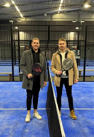 Björn Odelstrand och Daniel Hjelm har öppnat Great Padel på Tryckfärgsvägen i Bro.