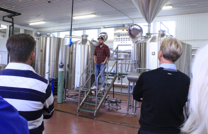 Mattias Hammenlind är bryggarmästare på CAP Brewery i Bro.