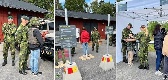 Massor med olika stationer där besökarna kunde lära sig mer om försvaret och allt som det inbegriper, från fredsbevarande insatser till Beridna Högvakten, Fortifikationsverket och vad man behöver hemma för att klara sig i en krissituation, till klämma- och kännastationer, prova på och uppleva, fanns runt om på Livgardets område.